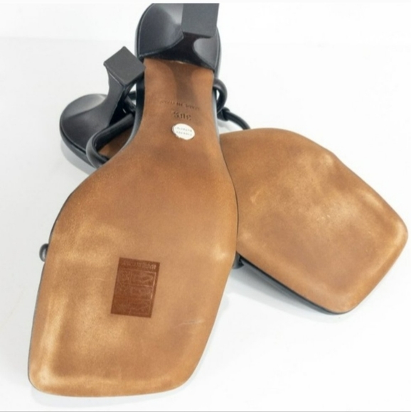 Proenza Schouler Square Toe High Heel Sandals Black 38.5 - Picture 8 of 9